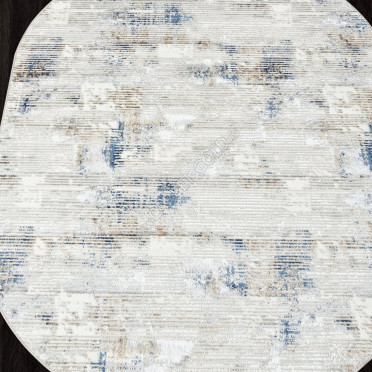 Ковер DA492 - 635 CREAM / NAVY - Овал - коллекция ANTEP