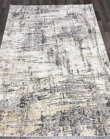 Ковер турецкий 26613A BYONCE (PP Heatset Высокоплотный, бежевый, серый)