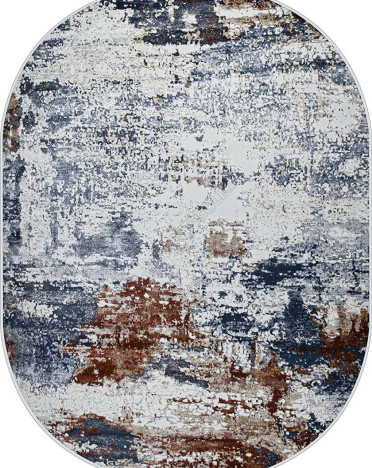 Ковер турецкий 37931A Regnum (Полипропилен, серый, терракотовый)