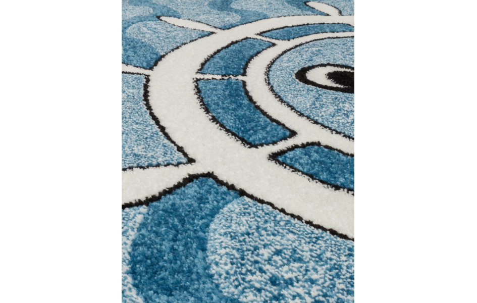 Детский ковер C052 - BLUE морская тематика