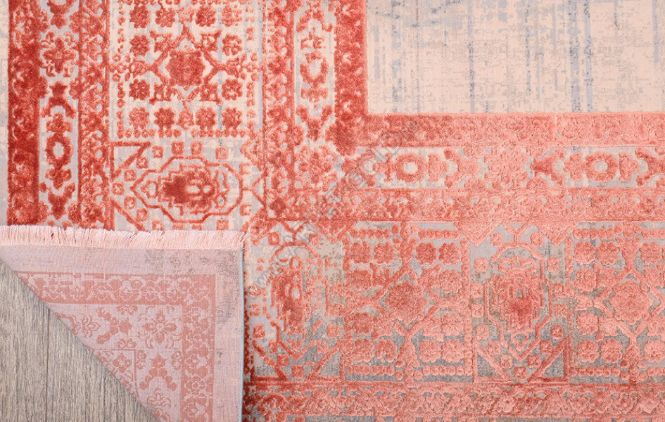 Турецкий ковер Art Deco ДИЗАЙН 3035A ЦВЕТ CREAM2 / ORANGE_2