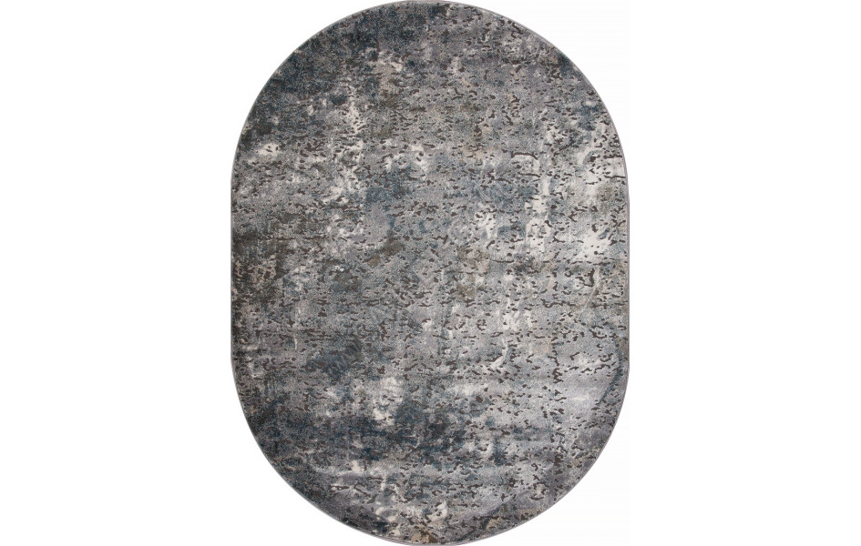 Ковер D873 - GRAY 2 - Овал - коллекция SERENITY