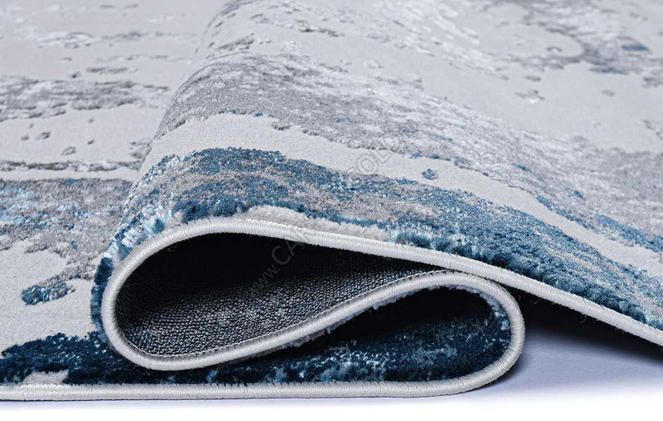36897J OVAL BLUE FLS / L.GREY Kleopatra