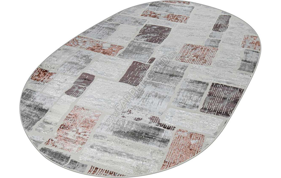 38471A OVAL ROSE FLS / L.GREY Kleopatra
