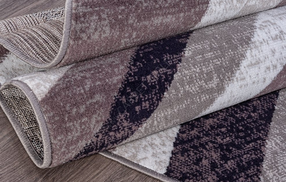 Ковер D234 - GRAY-PURPLE - Овал - коллекция SILVER