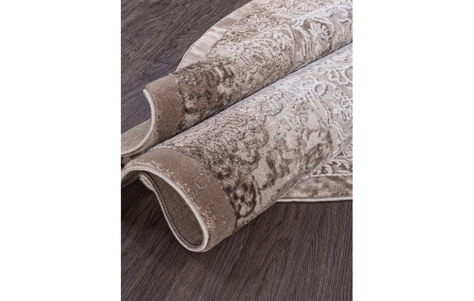 Ковер 03878B - BROWN / BROWN - Круг - коллекция ARMINA