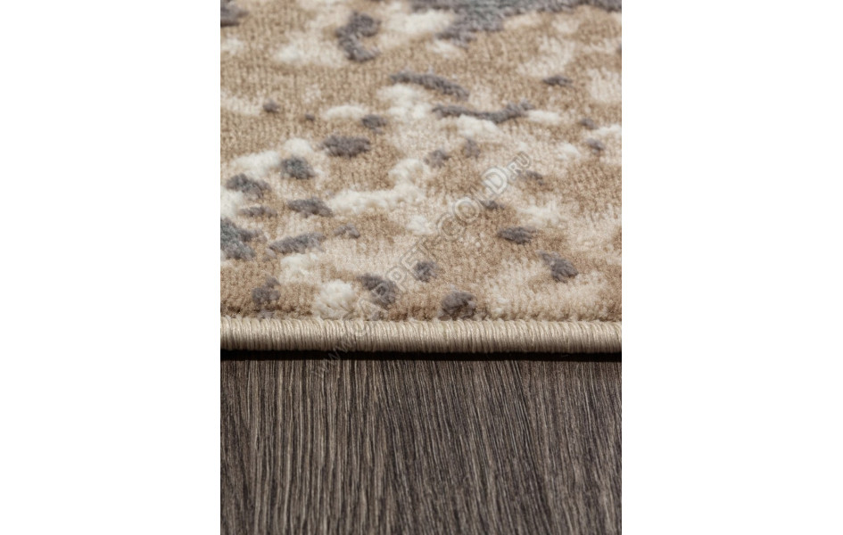 Ковер M028A - CREAM / GRAY - Овал - коллекция SIESTA