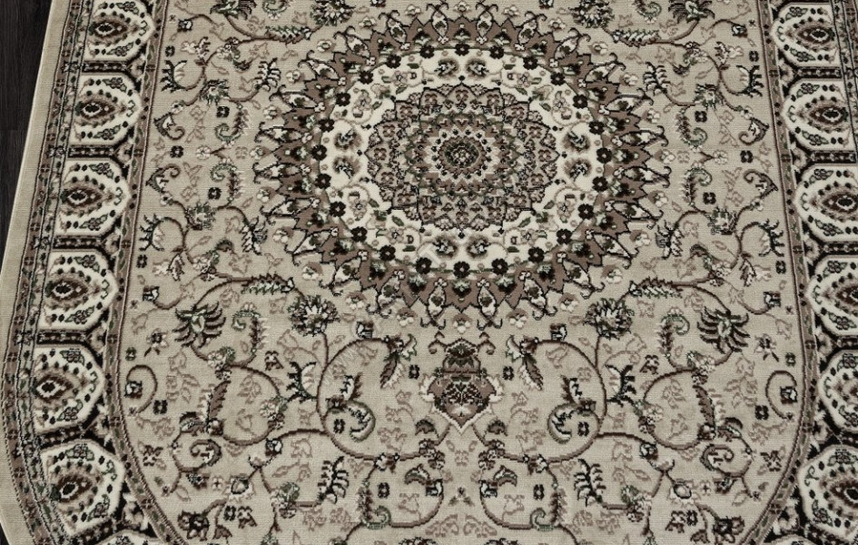 Ковер D409 - BEIGE - Овал - коллекция GAVANA