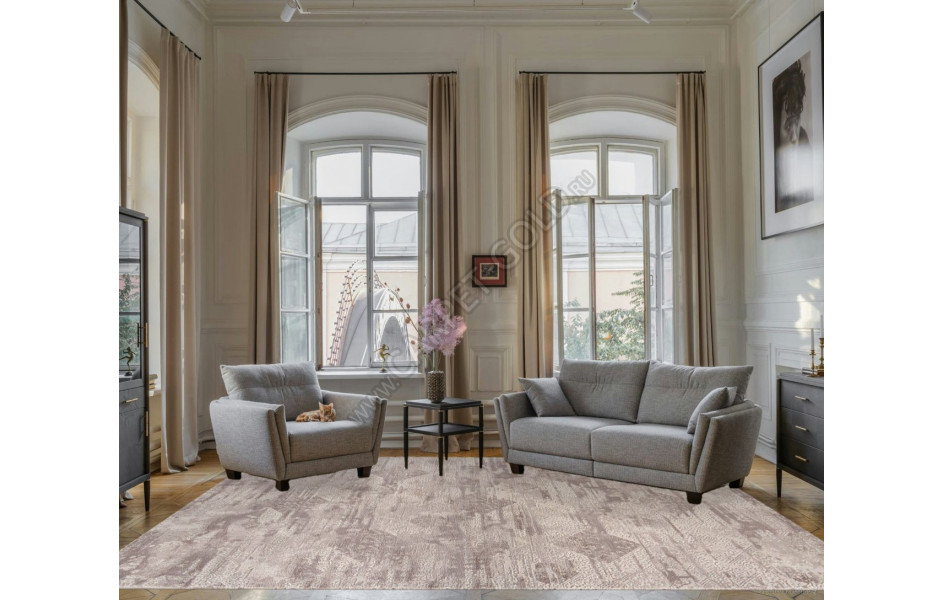 Ковер O2118 - 680 CREAM / BROWN - Прямоугольник - коллекция BRAND